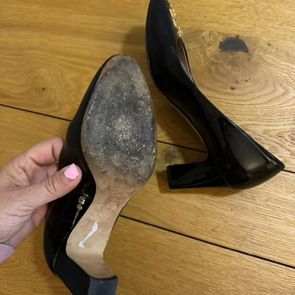 Tory Burch Raleigh heels 9 black